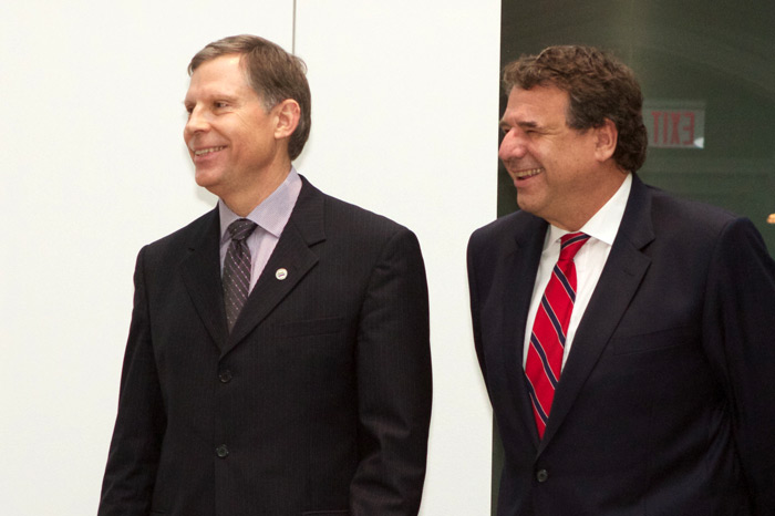 Chad Gaffield (SSHRC) and Alain Beaudet (CIHR)