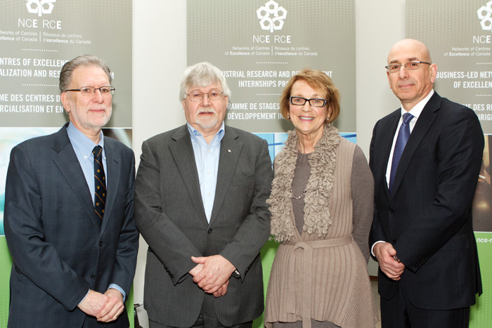 David Shindler (The Impact Group), David Dolphin (CDRD), Verna Skanes (SCN) and Rafi Hofstein (MaRS Innovation)