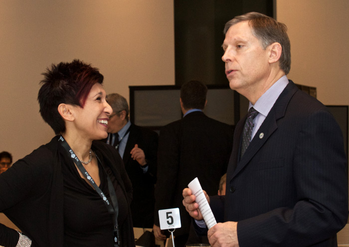 Tima Bansal (Western University) and Chad Gaffield (SSHRC)
